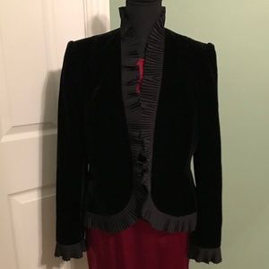 Nygard Evening Velvet Crepe Dress Elegant Jacket